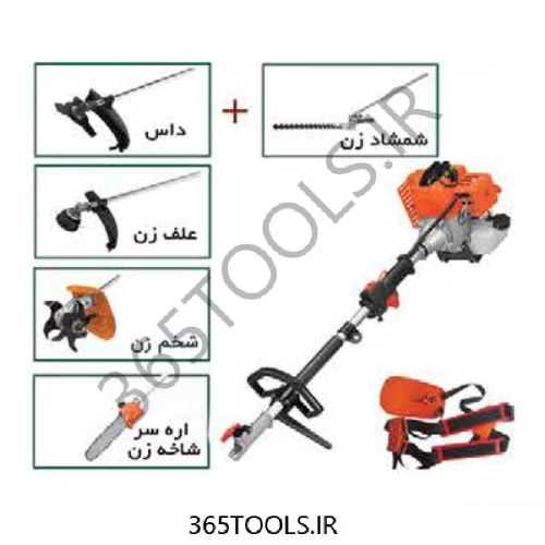 دستگاه پنج کاره بنزینی باغبانی تاپ گاردن مدل GBC-4430t