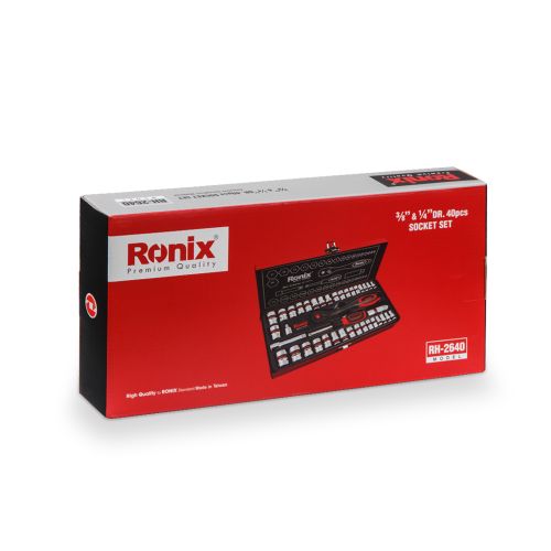 جعبه بکس 40 پارچه 1/4 و 3/8 اینچ رونیکس RH-2640